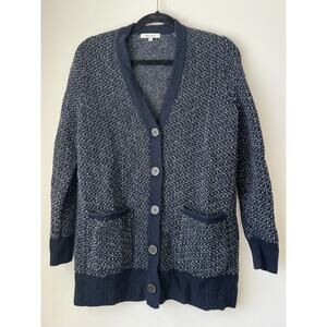 Madwell Bird's Eye Maysfield Cardigan Sweater in Coziest Yarn Sz XS